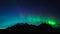 Vestrahorn mountain with Aurora borealis, Iceland