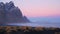 Vestrahorn mountain at sunset, Stokksnes, Iceland