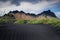 Vestrahorn Stockknes mountain range ,Batman Mountain ,Iceland Summer.