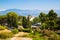 Vesuvius panorama, Pompei, summertime in Italy.