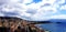 Vesuvius and the sky in the clouds