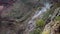 Vesuvius smoking on steep slopes