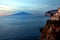 Vesuvius from Sorrentine peninsula Coast Italy