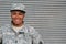 Veteran Soldier smiling. African American Woman in the military