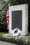 Veterans cemetery flags