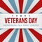 Veterans Day background. USA patriotic colorful template