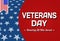 Veterans day celebration card