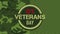 Veterans Day on green camouflage pattern