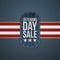 Veterans Day Sale realistic Badge and Ribbon