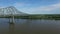 Veterans Memorial Bridge Gramercy Bridge in Louisiana, Mississippi River in Background XIV