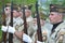 Veterans at Memorial Day Ceremony with Rifles