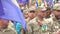 Veterans of the Ukrainian army at the parade in Kyiv