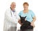 Veterinarian with Happy Client