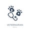 veterinarian icon in trendy design style. veterinarian icon isolated on white background. veterinarian vector icon simple and