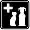 Veterinary care isolated icon