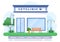 Veterinary Clinic Doctor Examining, Vaccination and Health care for Pets Like Dogs or Cats in Flat Cartoon Background Illustration