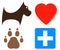 Veterinary icons for pet help