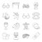 Veterinary medicine, medicine, sport and other web icon in outline style.atelier, food, alcohol icons in set collection.
