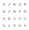 Veterinary Outline Vector Icons 1