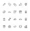 Veterinary Outline Vector Icons 4