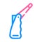 Veterinary rectal thermometer color icon vector illustration
