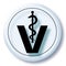 Veterinary symbol button background