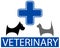 Veterinary symbol with isolated pet