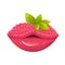 vetor crimson lips, summer abstraction, juicy shades of lipstick, bright makeup, raspberry