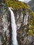 Vettisfossen Waterfall is the highest free fall in Norway Landscape