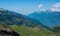 Vew of Curvy Road from Rohtang pass in June