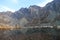 VeÄ¾kÃ© Hincovo pleso lake under KÃ´provskÃ½ Å¡tÃ­t peak in Mengusovska dolina valley, High Tatras