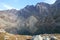 VeÄ¾kÃ© Hincovo pleso lake under KÃ´provskÃ½ Å¡tÃ­t peak in Mengusovska dolina valley, High Tatras