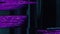 vhs glitch texture color static noise purple black