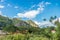 Viï¿½ales valley view in Cuba. Unreal nature with lakes, mountain, trees, wildlife. Gorgeus sky.