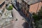 Via Appia in the old town of Perugia, panorama