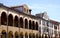 Via Cesatotti and two old buildings next to the Basilica of St. Anthony in Padua in the Veneto (Italy)