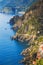 Via dell Amore, The Way of Love, aerial view. Cinque Terre, Ligu