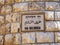 Via Dolorosa Street name sign in Jerusalem, Israel