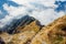 Via ferrata over the sea of clouds, the Alps