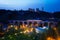 Viaduc (Passerelle) view at night in Luxembourg