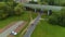 Viaduct Aleja Monte Cassino Avenue Koszalin Wiadukt Park Aerial View Poland