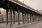 Viaduct de Passy in sepia