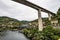 Viaduct near the village of Os Peares, Ourense, Galicia in Spain, where the Sil and Mino rivers converge