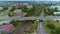 Viaduct Over The Tracks Bialystok Wiadukt Dabrowskiego Aerial View Poland