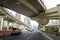 Viaduct view seen from the car of Shanghai