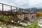 Viaduct was built during the Austro-Hungarian empire in the village of Vorokhta