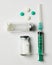 Vial Drug Vaccine Plastic Syringe with Needle and medicine tablet