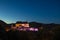 Vianden castle at night. Luxembourg