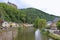 Vianden castle and panorama of Vianden, Luxembourg