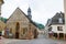 Vianden, Luxembourg - July 27, 2019: Old church in Vianden Luxembourgish: Veianen is a commune with town status in the Oesling,